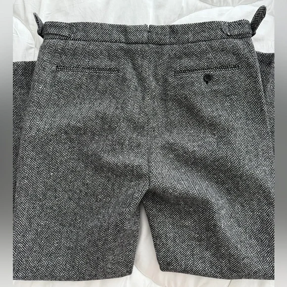 $298 NWT Todd Snyder Donegal Herringbone Side Tab Trouser - Picture 3 of 3